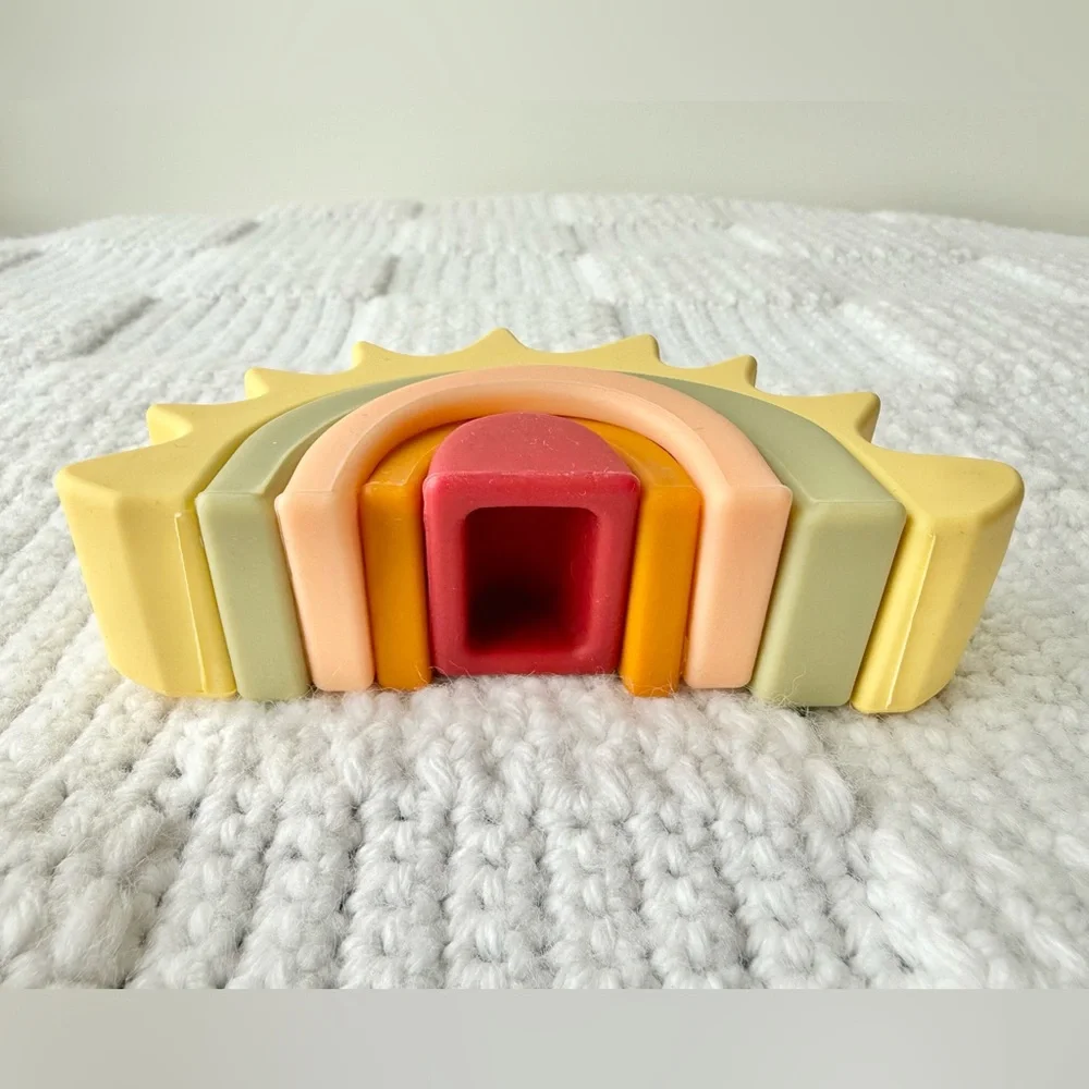 Hudson Baby Silicone Toy Arches, Sun Puzzle